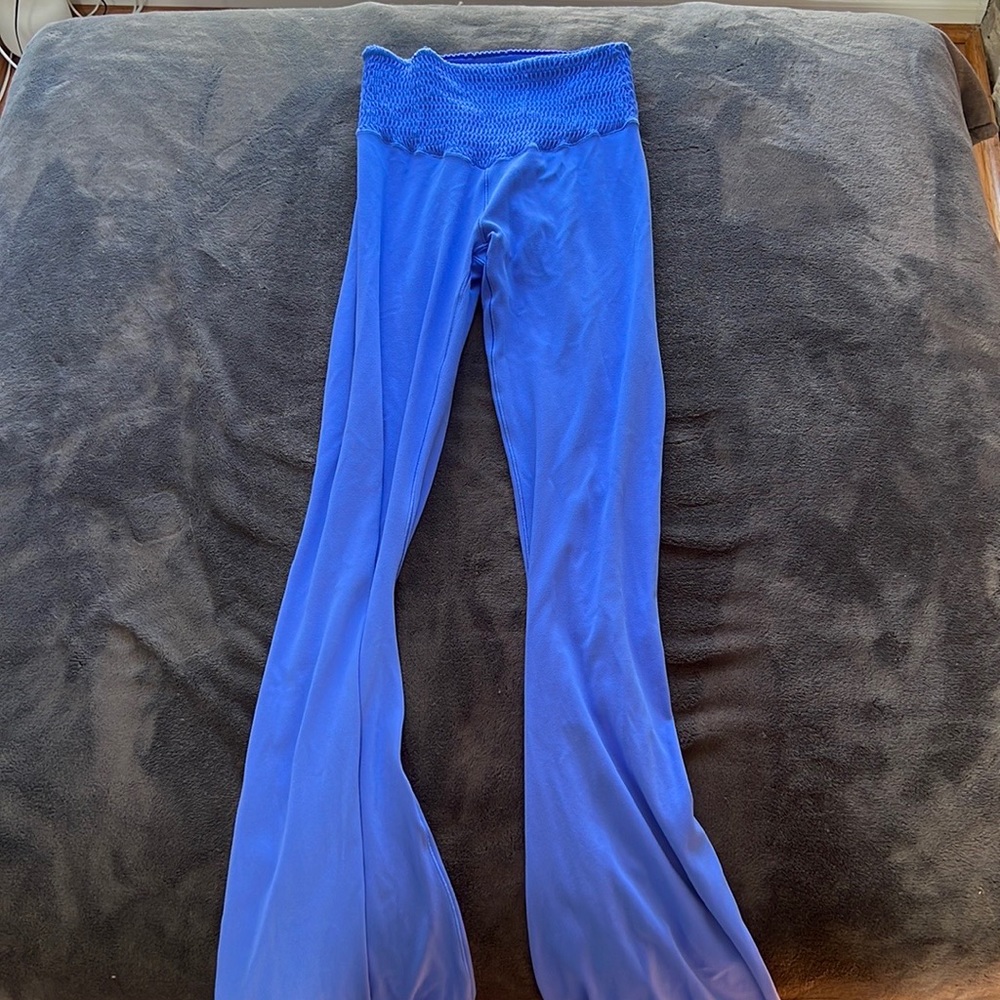 aerie smocked high waisted flares